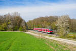 420 474 DB Regio als Tfzf aus Krefeld nach M�nchen-Steinhausen bei Steinach b. Rothenburg, 20.04.2022