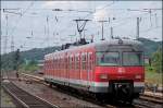 Teleaufnahme auf den 420 385/885 im Vorfeld des Bahnhofes Haltern am See. (15.06.2008)