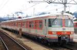 S-Bahnzug 420 001-0 wurde am Samstag im Rahmen der Feierlichkeiten  150 Jahre Eisenbahnen in Tirol  als Sonderzug eingesetzt. Er war auf Gleis 1 zu besichtigen. (23. August 2008).