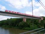 Ein Vollzug aus 2 x ET 420 als S4 mit Ziel Stuttgart-Schwabstrae auf dem Marbacher Viadukt.