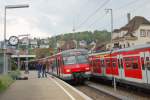 420er in Stuttgart-Feuerbach (7): Der in Plochingen beheimatete 420 961-5 macht am 8.5.2010 einen Halt in Stuttgart-Feuerbach.