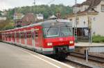 420er in Stuttgart-Feuerbach (9): 420 469-9 macht am 8.5.2010 auf seinem Weg als S6 nach Leonberg einen Halt in Stuttgart-Feuerbach.