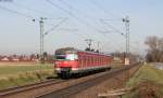 420 301-4 als S7 nach Riedstadt Goddelau bei Riedstadt Dornheim 24.2.14