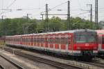 420 447 und 420 445 stehen am 25.05.2015 in Plochingen.