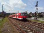 Sichtung einer S-Bahn Rhein-Ruhr Garnitur in Mudersbach  (420-957 und 420-419)  Nur eine schnelle Aufnahme mit meinem Handy, daher fototechnisch nicht so hochwertig.