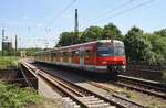 420 941-7 erreicht am 3.7.2017 als S1 von Dortmund Hauptbahnhof nach Essen-Steele Ost den Bochumer Hauptbahnhof.