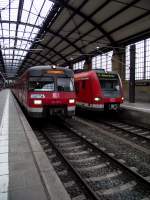 420 280-0 und 423 403-5 der S-Bahn Rhein Main am 21.11.13 in Wiesbaden Hbf 