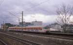 ET 420384 am 3.3.1989 in Stuttgart - Untertürkheim auf dem Weg nach Esslingen.