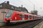 Der 422 583  Dsseldorf  hat am 17.2.11 als S9 sein Ziel Haltern am See erreicht und macht sich wenige Minuten spter wieder auf den Weg nach Wuppertal Hbf.