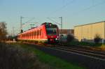 422 573-6 als S6 nach Nippes, von wo aus er dann seinen Regeldienst aufnimmt.
Hier ist der Zug vom Depot aus bei Allerheiligen gen Köln fahrend zu sehen. 8.1.2016