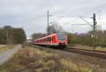 422 531-4 führt einen S8/S5 von Mönchengladbach über Hagen nach Dortmund am Mittwoch den 5.2.2014