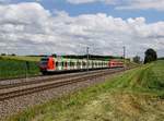 Der 423 700 als S 2 nach Erding am 18.06.2017 unterwegs bei Ramelsbach.