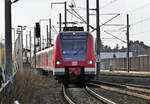 423 048-8 - S 13 nach Troisdorf bei der Ausfahrt von Kerpen-Sindorf - 30.01.2018