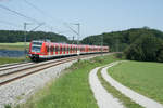 423 856 als S4 von Ebersberg nach Geltendorf bei Türkenfeld, 22.08.2017