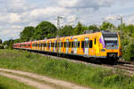 Gelb-Rote Kombi der S-Bahn M�nchen am 19.5.25 bei Feldmoching.