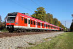 S-Bahn München 423 717 zwischen Neu Gilching und Weßling am 27.10.26 fotografiert.