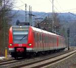 423 052/552 und 423 034/534 verlassen als S12 von Au(Sieg) Kommend den Bahnhof Herchen in Richtung Dren.