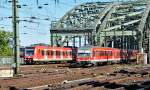 423 191-6 und 928 526 verlassen die Hohnezollernbrcke in Richtung Kln-Hbf - 10.10.2010