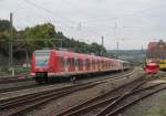 423 589-1  40 Jahre S-Bahn Mnchen  und 423 960-4 durchfahren am 24. September 2012 zur Fahrt nach Delitzsch den Bahnhof Kronach.