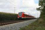 Am 16.10.12 habe ich wiedermal einen  Quietschi  inform von 423 768-1 als S2 nach Petershausen bei Poing fotografiert.