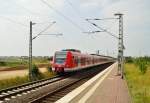 Am Samstag den 13.7.2013 fhrt gerade eine S11 nach Bergisch Gladbach aus dem Hp Allerheiligen aus, der Zug wird vom 423 794 gefhrt.