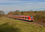 423 078 als S1 nach Mnchen Ost am 09.11.2012 bei Feldmoching.