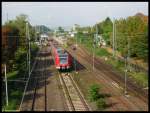 Als S1 nach Rdermark-Oberroden fuhr 423 876 am 19.09.2006 aus dem Bahnhof Frankfurt am Main-Griesheim.