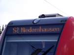 Neue Matrix Anzeige eines ReDesign 423er der S-Bahn Rhein Main am 05.03.14 in Dietzenbach