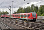 423 962-0 und 423 513-1 der S-Bahn Stuttgart verlassen die Abstellgruppe des Bahnhofs Ludwigsburg Richtung Kornwestheim Pbf.