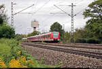 Nachschuss auf 423 343-3 und 423 837-4 der S-Bahn Stuttgart als S5 von Stuttgart Schwabstraße nach Bietigheim-Bissingen, die in Asperg auf der Bahnstrecke Stuttgart–Würzburg