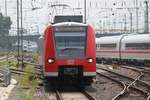 Einfahrt von 425 222 als S1 nach Homburg in den Hauptbahnhof Mannheim am 05.06.2017.