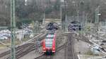 Ein 425 nähert sich dem Mainzer Hauptbahnhof. Aufgenommen am 8.1.2018 14:39