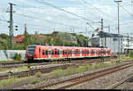 425 811-7 von DB Regio Mitte, im Dienste der Abellio Rail Baden-Württemberg GmbH, als Leerzug durchfährt den Bahnhof Ludwigsburg auf Gleis 1 Richtung Bietigheim-Bissingen.