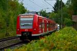 Nachschuß auf einen S2 Zug nach Mosbach Baden dessen Zugschluß vom 425 073 gebildet ist.