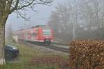 425 257-3 als S1 nach Osterburken am Freitag den 18.12.2020 im nebeligen Neckargerach.