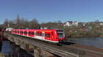 425 066 von DB Gebrauchtzug ist am 27.02.2022 als RE16 Richtung Siegen unterwegs.