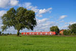 425 547 DB Regio als RB 58123 (Würzburg Hbf - Treuchtlingen) bei Triesdorf, 26.08.2020