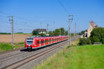 425 084 DB Regio als RB 58113 (Würzburg Hbf - Treuchtlingen) bei Herrnberchtheim, 03.09.2021