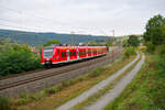 425 065 DB Regio als RB 58027 (Jossa - Gemünden) bei Obersinn, 22.09.2021
