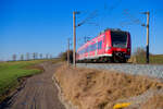 425 165 DB Regio als RB 58119 (Würzburg Hbf - Treuchtlingen) bei Herrnberchtheim, 21.12.2021