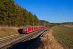 425 049	DB Regio S 58804 (Nürnberg Hbf - Neustadt (Aisch) Bahnhof) bei Hagenbüchach, 09.03.2022
