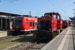 Schnappschuss beim Umsteigen in Homburg: 425 117 und 425 204 kommen als S1 in Homburg an, w�hrend RST 1 (Gmeinder 5709/1993) und 1440 005 auf Gleis 1 stehen.  (24.07.2026)