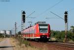 425 257-3 als RE 18623 (Ludwigshafen(Rh)Hbf-Karlsruhe Hbf) bei Wiesental 24.8.09