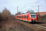 425 152 mit einer S5 als Umleiter am 22.3.10 in Limmer.