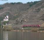 425 138-5  als RB 12214 (Koblenz Hbf-Trier Hbf) bei Hatzenport 2.4.10