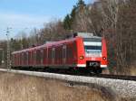 425 645 mit Bruder auf dem Weg nach Kufstein am bei Brannenburg 