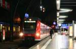 425 612-3 als RB 38882 (Karlsruhe Hbf-Mannheim Hbf) im Zielbahnhof 13.1.11