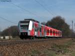 Der WM-Triebwagen der S-Bahn Rhein-Neckar kam am 24.03.2011 wieder nach Karlsruhe.