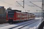 Am Freitagmittag den 18.1.2013 kommt der 425 727-5 durch Mosbach als S1 nach Osterburken gefahren.