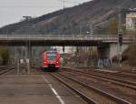 Bei der Einfahrt in den Bahnhof Neckarelz hat mein Cofotograf Nico H. 8 Jahre den 425 715-0 mit meiner Kamera als S2 nach Mosbach Baden abgelichtet. Wie ich finde, der junge Mann hat Talent. 16.3.2013